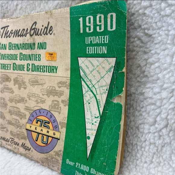 Thomas Guide 1990 San Bernardino Riverside Counties street directory book Cali - Picture 2 of 12